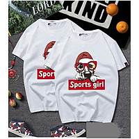 Áo Phông Unisex Chó Mắt Kính Sports girl I4031