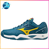 Giày tennis nam Mizuno Wave Intense Tour 5 61GA190030 mẫu mới màu xanh-tặng tất thể thao bendu