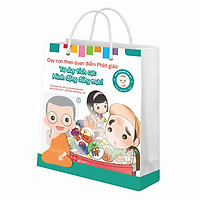 Bộ Túi 2 - Song Ngữ Anh - Việt - Gieo Hạt Lành Cho Con - Dạy Con Theo Quan Điểm Phật Giáo - Nhận Thức Tốt : Biết Yêu Thương Bản Thân - Biết Giữ Bình Tĩnh - Biết Phân Biệt Đúng - Sai (6 Cuốn)