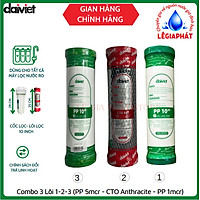 COMBO 3 LÕI LỌC NƯỚC SỐ 1-2-3 (PP - CTO - PP) - HÀNG CHÍNH HÃNG ĐẠI VIỆT