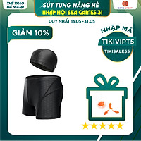 Quần Bơi Nam Thiết Kế Vảy Cá Mập Yesure Chống Thấm Nước , Nhanh Khô Tặng Kèm Nón Bơi và Bịt Tai Silicon Cao Cấp