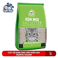 Cát vệ sinh cho mèo Kunmiu Hương chanh 5L