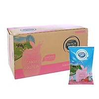 Thùng 48 Bịch Sữa Tiệt Trùng Dutch Lady Cô Gái Hà Lan Dâu (48X220ml)