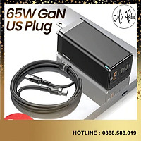 Củ Sạc Baseus GaN2 Pro Charging Charger C+C+A 65W Charging Set (Kèm cáp sạc C to C 100W) -Hàng Chính Hãng