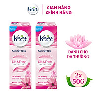 Combo 2 Kem Tẩy Lông Cho Da Thường Veet Silk Fresh 50G