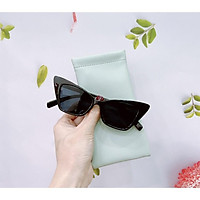 Kính râm nữ MẮT KÍNH XANH mắt mèo gọng nhựa cao cấp đủ màu trẻ trung