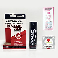 Dynamo Delay Black Label Edition 15ml (Mỹ) - Chai Xịt Giúp Nam Giới Tăng Thời Gian Quan Hệ + Gel Gói Jex Nhật Và Bcs Masculan 1 Chiếc - Hàng Chính Hãng - Che Tên Sản Phẩm