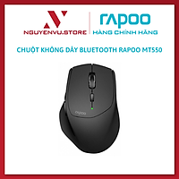 Chuột Không Dây Bluetooth RAPOO MT550 Tối Đa 4 Thiết Bị 3 Chế Độ Kết Nối - Hàng Chính Hãng