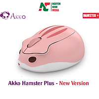Chuột máy tính không dây Akko Hamster MOMO Plus (Pink) New Version - Hàng chính hãng