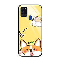 Ốp Lưng Kính Cường Lực Cho Điện Thoại SAMSUNG GALAXY A21S - 0260 CUTE09 - Hàng Chính Hãng