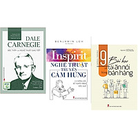 COMBO SÁCH GIAO TIẾP THÀNH CÔNG : DALE CARNEGIE BẬC THẦY CỦA NGHỆ THUẬT GIAO TIẾP, INSPIRIT NGHỆ THUẬT TRUYỀN CẢM HỨNG, 9 BÀI HỌC VỀ TÀI ĂN NÓI TRONG BÁN HÀNG (TẶNG KÈM MÓC KHÓA)