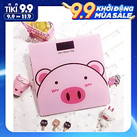 Cân Điện Tử Sức Khỏe Hình Heo Con Màu Hồng Cực Xinh, Độ Chính Xác Cao , cân tối đa 180kg- Hàng Chính Hãng