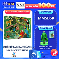Bộ xếp hình SASSI Ý loại 220 mảnh có 4 chủ đề về Thiên Nhiên - bảo vệ Trái Đất Save The Planet cho bé từ 5 6 7 8 9 tuổi