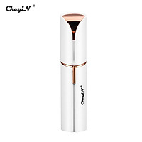 CkeyiN Máy tẩy lông điện Mini cho phụ nữ cạo râu lông mày lông đùi nách v.v. có đèn LED nhỏ gọn dễ dàng mang theo tiện dụng MT106WB