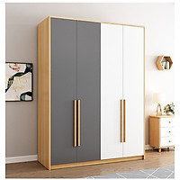 Tủ quần áo 4 cánh 140 cm - Tủ quần áo hiện đại (kt 180x140x50cm) giao mầu ngẫu nhiên