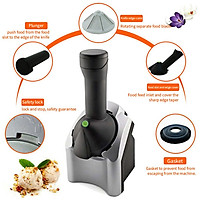 220V Household Electric Fruit Ice Cream Machine Ice Cream Maker Home Appliance 17 * 16 * 35CM Silver Black