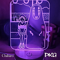 Đèn Ngủ Led 3D CHIHIRO nhân vật Anime phát sáng 16 màu cảm ứng có điều khiển từ xa