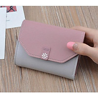 Ví / bóp nữ mini thời trang khuy hoa cúc
