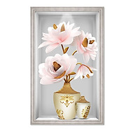 Decal dán tường lọ hoa 3D LoHoaDon_014