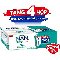Thùng 36 hộp Sữa pha sẵn Nestlé® NAN® OPTIPRO® Kid Hộp pha sẵn 115ml ( 4x(9x115ml) ) - Mua 8 tặng 1