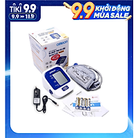 Combo 2 Món - Máy Đo Huyết Áp Bắp Tay Omron HEM 8712 + Adapter Cấp Nguồn Điện Khi Không Dùng Pin (Chính Hãng Omron) - Thương Hiệu Máy Đo Huyết Áp Số 1 Nhật Bản