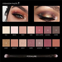 (Hàng Mới Về) Bộ Bảng Phấn Mắt + Bút Kẻ Mắt + Mascara + Chì Kẻ Lông Mày Focallure
