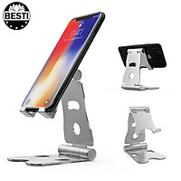 Giá Đỡ Điện Thoại , Máy Tính Bảng, Ipad Mini Hợp Kim Nhôm Cao Cấp , 02 Vị Trí Điều Chỉnh Góc Nhìn - Hàng Chính Hãng Besti