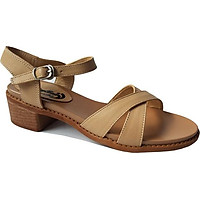 Giày Sandal Cao Gót BIGGBEN Da Bò Thật SDCG52