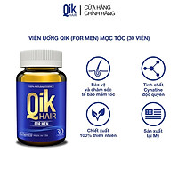 Viên uống QIK HAIR (cho Nam) hỗ trợ giảm rụng, mọc tóc chắc khỏe (30 viên)