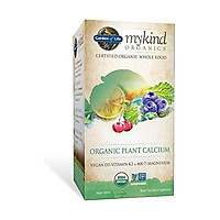 Garden of Life mykind Organic Plant Calcium - Vegan Whole Food Supplement with D3 and K2, Gluten Free, 180 Tablets
