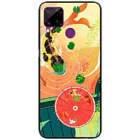 Ốp lưng dành cho Realme C15 mẫu Cá Chép Và Ô Đỏ