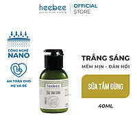 Sữa Tắm Gừng Heebee Trắng Sáng Mịn Màng - Ginger Shower Cream