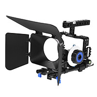 Hệ Thống Lồng Với Thanh Trượt (15mm) Quay Phim Chuyên Nghiệp Andoer Dành Cho Máy Quay Phim Không Gương Lật Sony A6000 A6300 A6500 ILDC