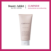 Sữa Rửa Mặt Tạo Bọt Đất Sét Thảo Mộc CLAYPATHY Herb Clay Foam 150g Nhật Bản, Làm Sạch Sâu, Dưỡng Ẩm Và Làm Sáng Da