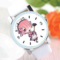 Đồng hồ đeo tay in hình RE: ZERO Bắt Đầu Lại Ở Thế Giới Khác anime chibi dễ thương đồng hồ nam nữ tiện lợi