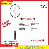 Vợt cầu lông Mizuno Fortius Lite MZ-BF2137 đen đỏ || Thiên Công - Siêu Nhẹ
