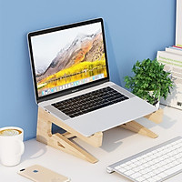 Bàn Laptop Gỗ Đứng Tấm Làm Mát Cho PC Máy Tính Macbook Pro Air IPad Pro Máy Tính Nâng Bằng Gỗ Giá Đỡ Gắn Phụ Kiện Laptop