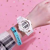Đồng Hồ Điện Tử Casual Nam Nữ Dây Cao Su Cực Bền Tone Màu Pastel Thanh Lịch DH107