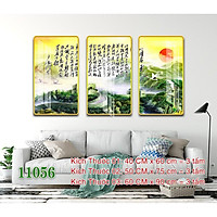 Tranh treo tường vạn lí trường thành/3D gỗ Hàn Quốc sang trọng, hiện đại