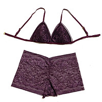HISEXY Mã B103 Set Đồ Lót Bralette Ren Cao Cấp Thiết Kế Gọng Mỏng Kiểu quần T