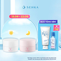 Bộ đôi kem dưỡng trắng da Senka ngày và đêm