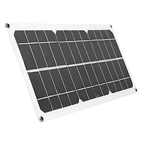 Solar Panel with USB Port Monocrystalline Silicon Solar Cell DIY Waterproof Camping Power Charger Compatible for iPhone