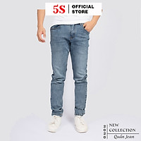 Quần Jean Nam 5S (QB5S002XAD) Xám Đá, Dáng Ôm Trẻ Trung, Nam Tính
