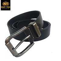 Thắt lưng nam da bò nguyên tấm cao cấp, khóa kim bản 3.5 cm chính hãng Nhất Tính leather NK1611 kèm thẻ bảo hành 1 năm