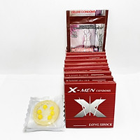 Bao Cao Su Bi Xmen Có Gai Chấm Nhỏ Và 6 Bi To Đầu Bao (10 Chiếc) + Bcs Kéo Dài Thời Gian Power Men (1 Chiếc) - Hàng Chính Hãng 100% - Che Tên Sản Phẩm