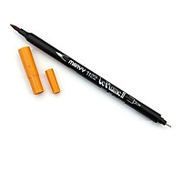 Bút lông hai đầu màu nước Marvy LePlume II 1122 - Brush/ Extra fine tip - Mustard (82)