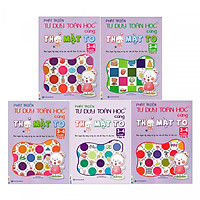 Combo Sách Phát Triển Tư Duy Toán Học Cùng Thỏ Mặt To 3-4 Tuổi (Trọn Bộ 5 Cuốn) tặng kèm bookmark