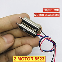 2 motor máy bay 8523 trục 1.2mm từ tính mạnh tôc độ mô men xoắn cao dây đen trắng xanh đỏ - LK0282