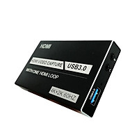 USB3.0 video capture card 4K ring out HDMI with audio microphone HD game live recording box