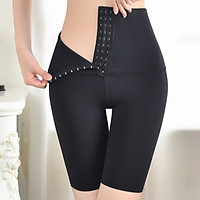 Women's high-waist belly pants seamless bottoming button-up hip-shaping underwear postpartum waistband corset boxer waist pants